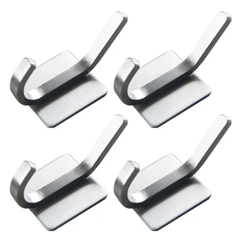 

Coat Hanger No Drilling Seamless Wall Mount Bathroom Adhesive Strong Load Capacity Rack Hook Stainless Steel