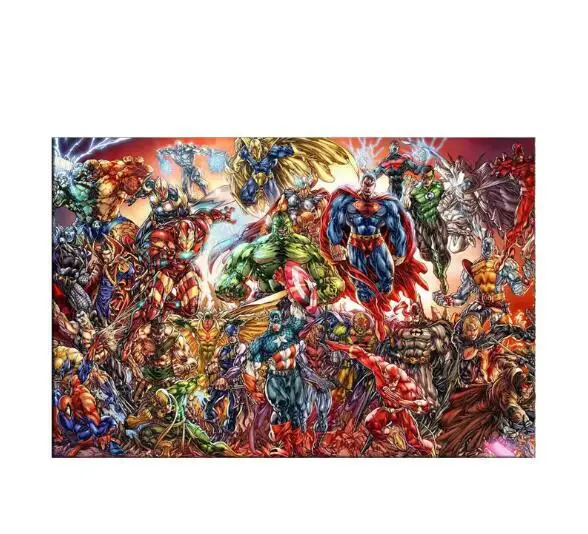1 Новая коллекция супергероев Marvel, Мстители, плакаты, Картина на холсте, картины для дома, настенное искусство, аниме, плакат, Cuadros Decoracion Salon - Цвет: 1