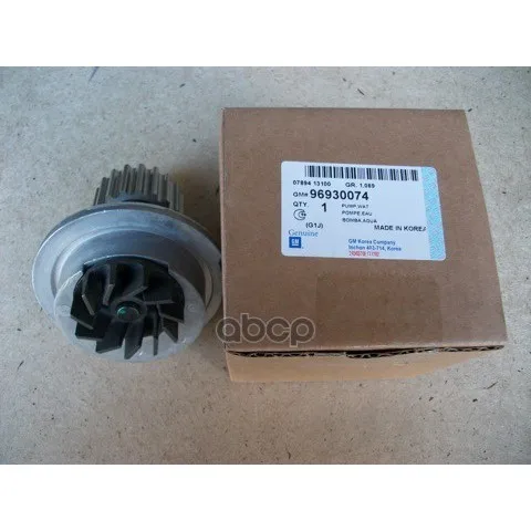 Насос Водяной Daewoo Nubira(97-) Chevrolet Aveo,Lacetti,Rezzo GENERAL MOTORS арт. 96930074