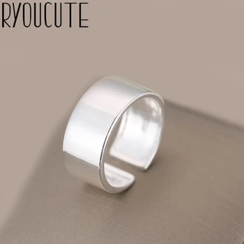 

Vintage Silver Color Smooth Rings for Women Bijoux Gift Female Adjustable Size Finger Rings Anillos Wholesale