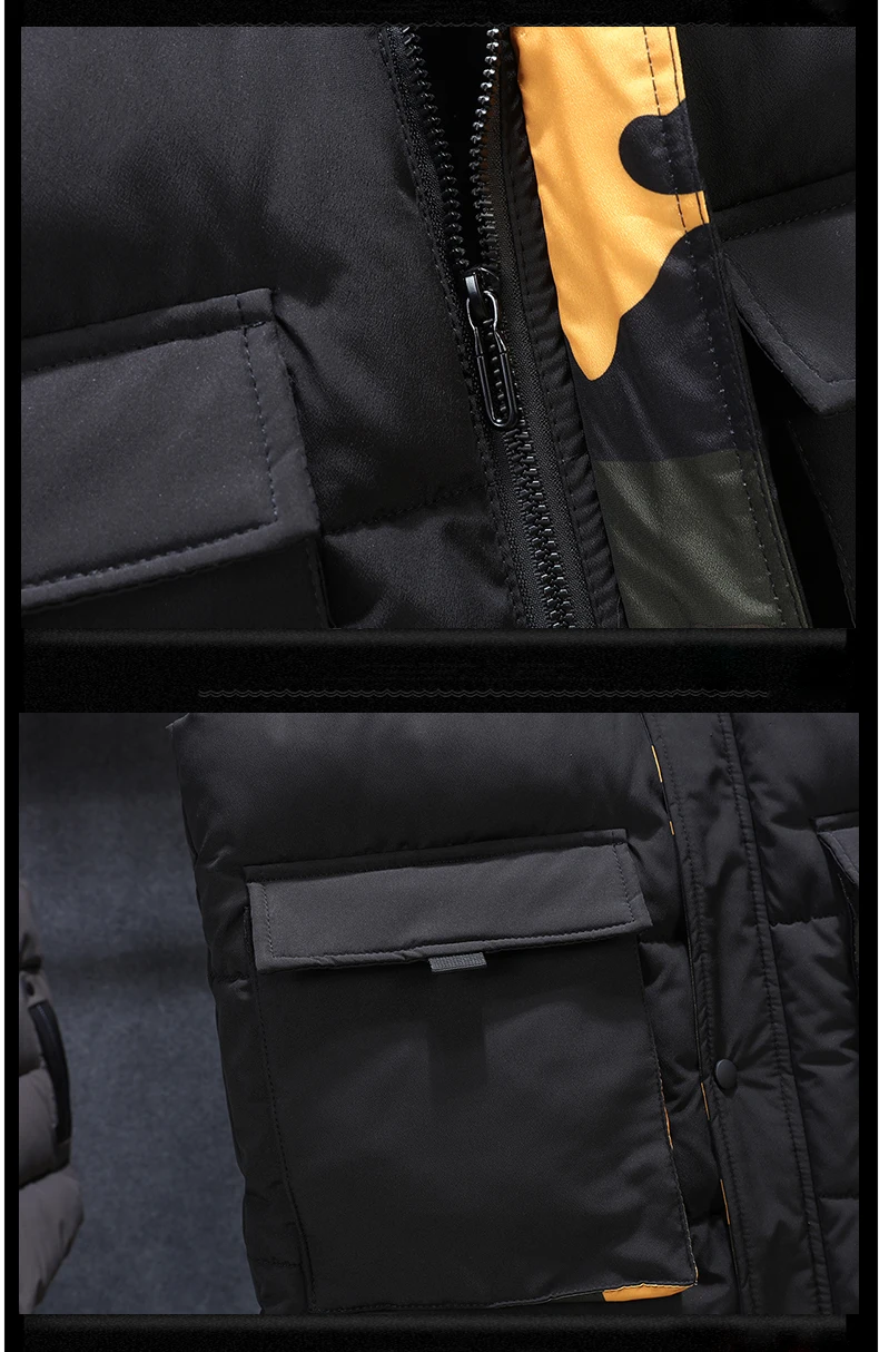 Плюс размер 8XL 7XL 6XL 5XL Камуфляжный зимний теплый хлопковый жилет ...