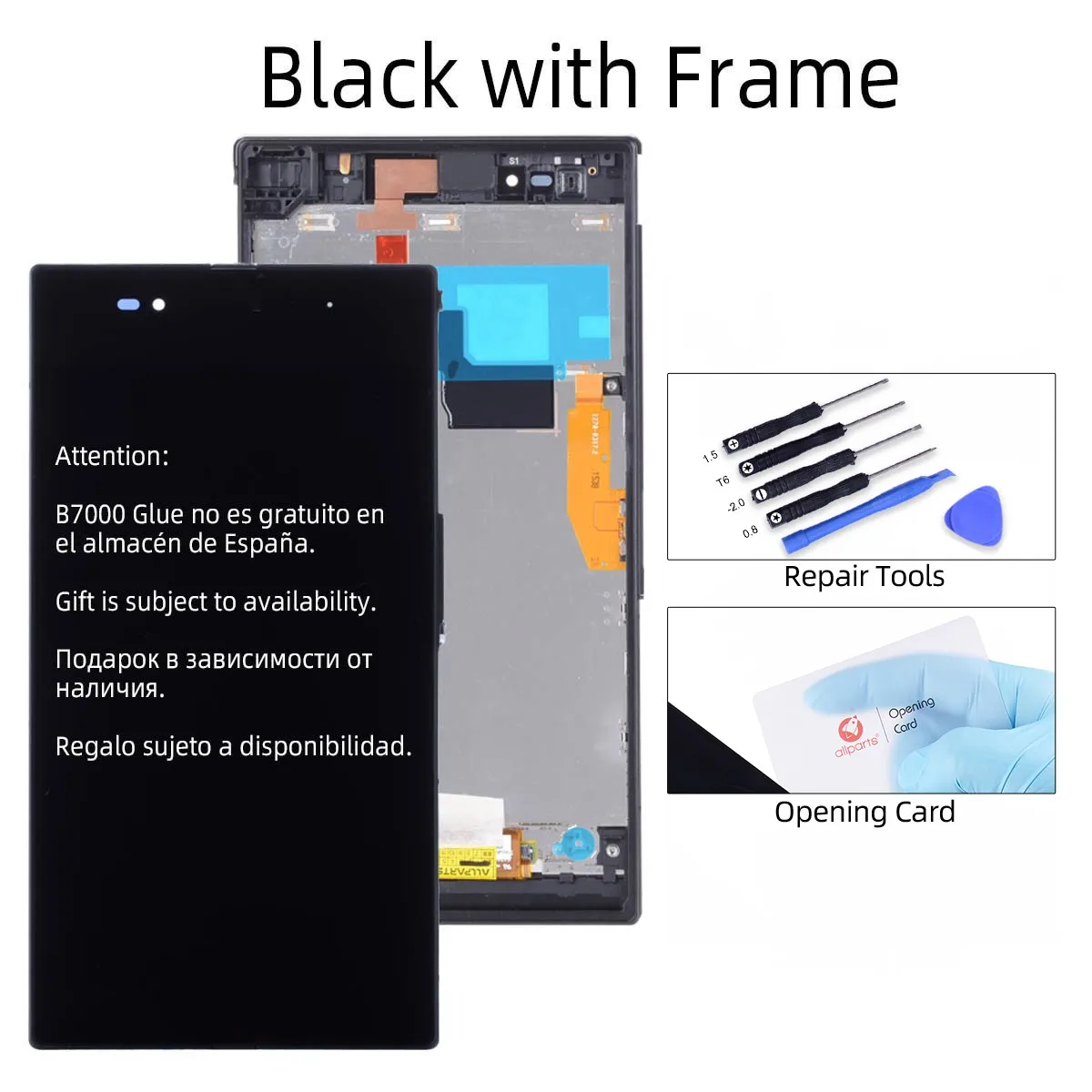 ЖК-дисплей для SONY Xperia Z Ultra дисплей сенсорный экран дигитайзер для SONY Xperia Z Ультра дисплей XL39h XL39 C6833 C6803 C6802 - Цвет: Black with Frame