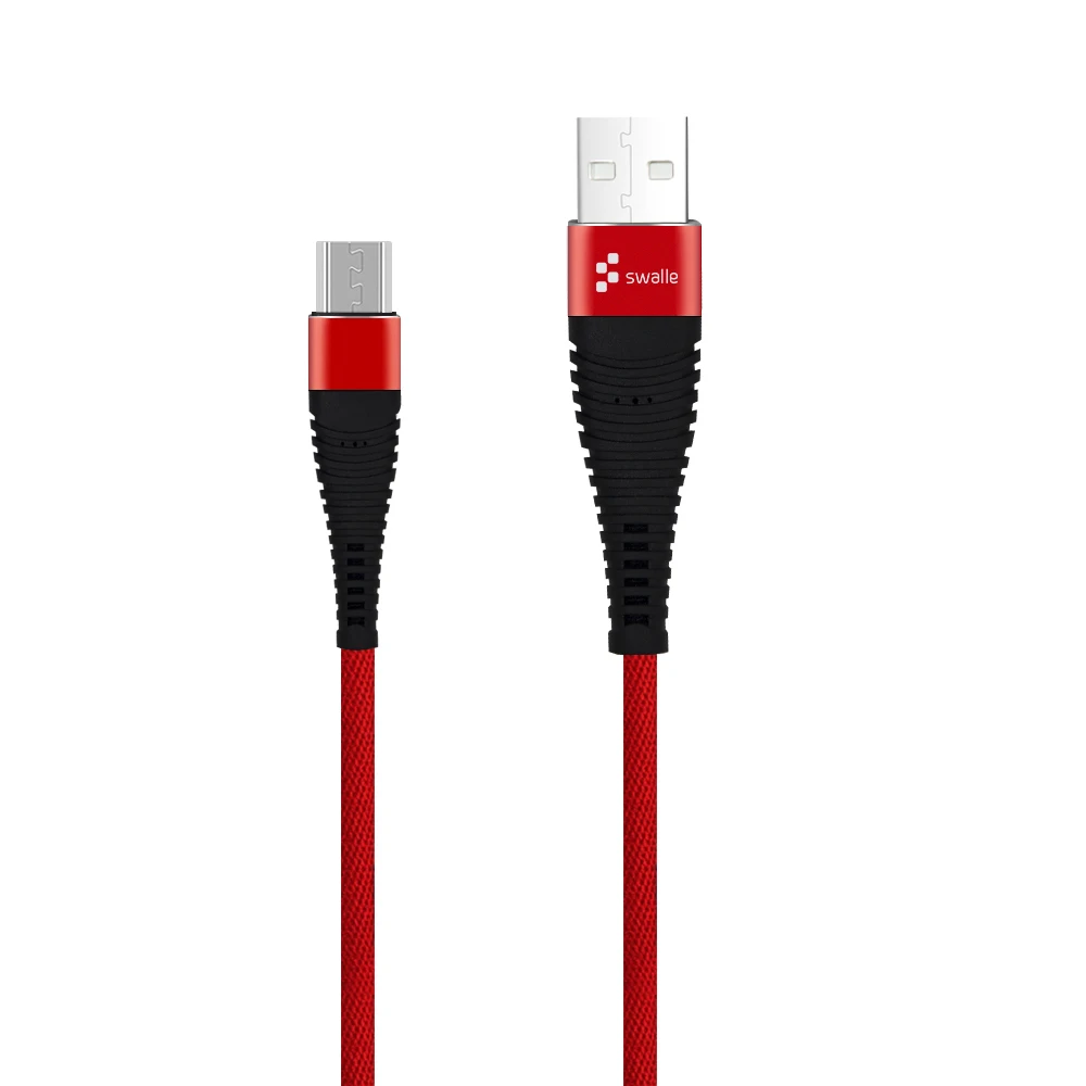 Swalle mi cro usb кабель передачи данных для быстрой зарядки для samsung Galaxy S9 S8 Plus мобильный телефон зарядное устройство usb кабель для Xiaomi mi 8 - Цвет: micro