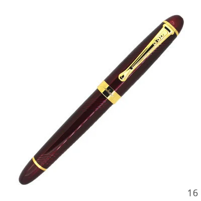 JINHAO Роскошная перьевая ручка Золотое перо 0,7 мм чернильная каллиграфическая ручка канцелярские принадлежности офисные школьные принадлежности - Цвет: 16