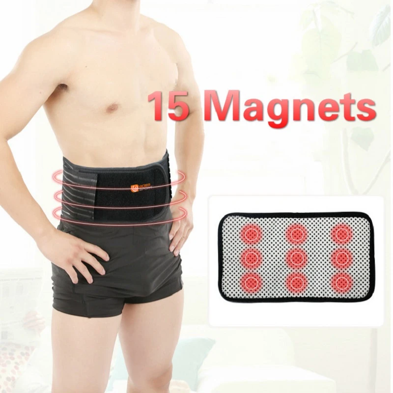 

15pcs Magnets Back Lumbar Support Belt Medical Corset Self-heating Magnetic Theropy Waist Brace Protection Warmer Pain Relief