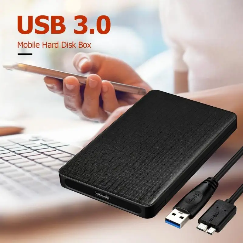 E39 2.5 inch HDD SSD Case Micro USB 3.0 SATA Hard Drive Adapter Box External Hard Disk Enclosure Case for Laptop Notebook PC