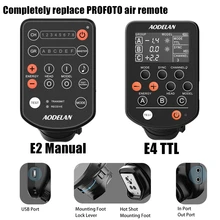 AODELAN E4 E2 Wireless Flash Trigger Air Remote Sync Control For Profoto A1 A1X B1X B2 B10 D1 Pro-10; Replaces Profoto Air TTL