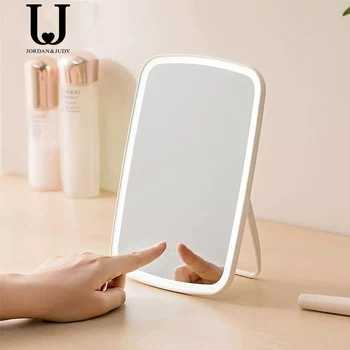 

Jordan Judy Makeup Mirror with LED desktop mirror with Touch Switch Battery Cosmetic Mirror Operated Stand dormitory