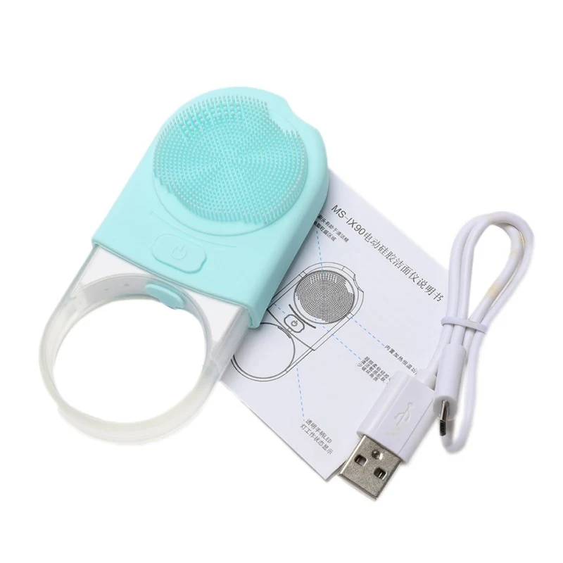Новое поступление, сменная USB Силиконовая Очищающая щетка, сужающая поры, укрепляющая кожу, водонепроницаемые очищающие щетки для лица, уход за лицом