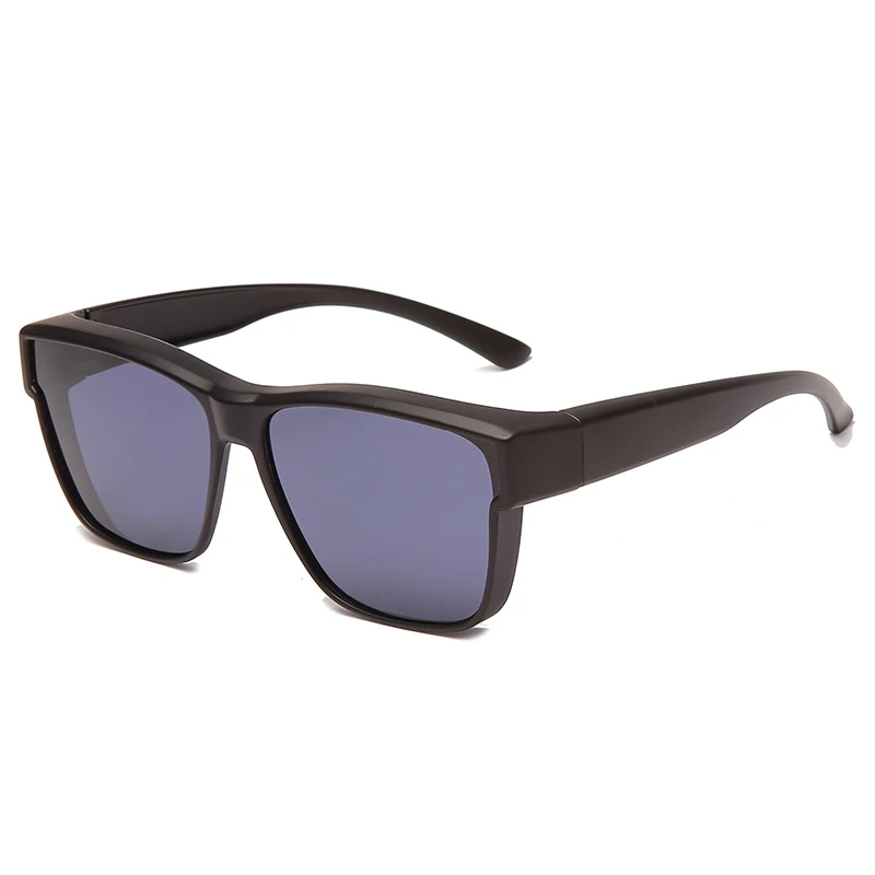 Occhiali da sole polarizzati Occhiali da sole con rivestimento per lenti quadrati Occhiali per la visione notturna fotocromatici indossabili sopra gli occhiali da vista_voghion.com