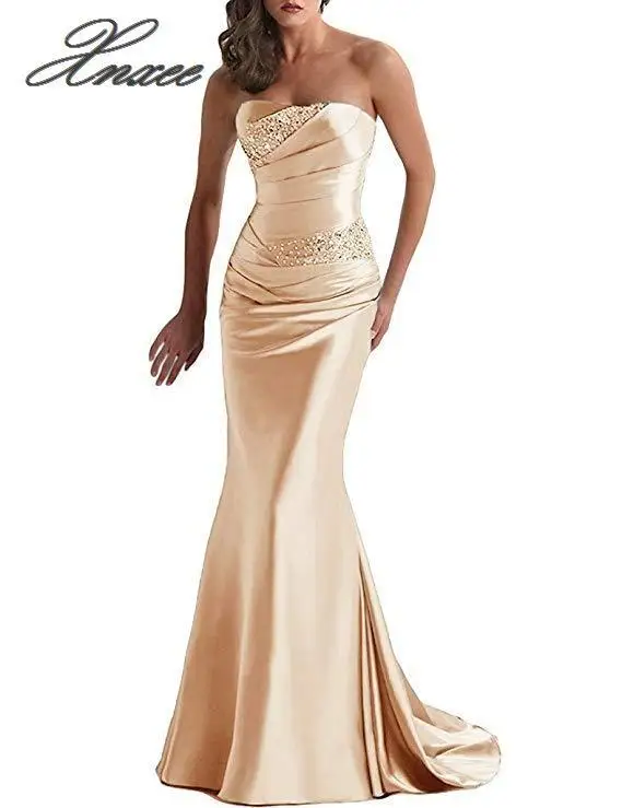 Xnxee женское элегантное платье большого размера 17 цветов Vestido de novia - Цвет: Шампанское