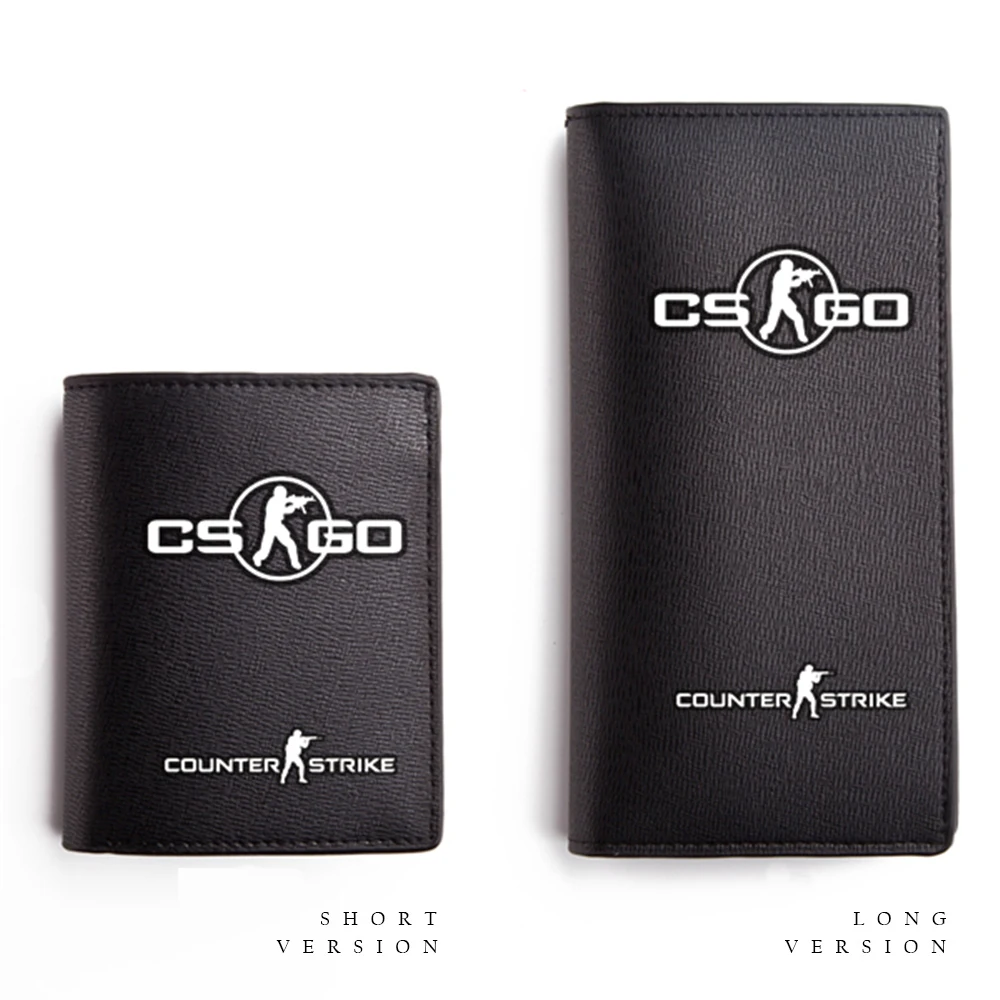 

MeanCat Black PU Wallet CSGO Long Short Counter Strike Wallet