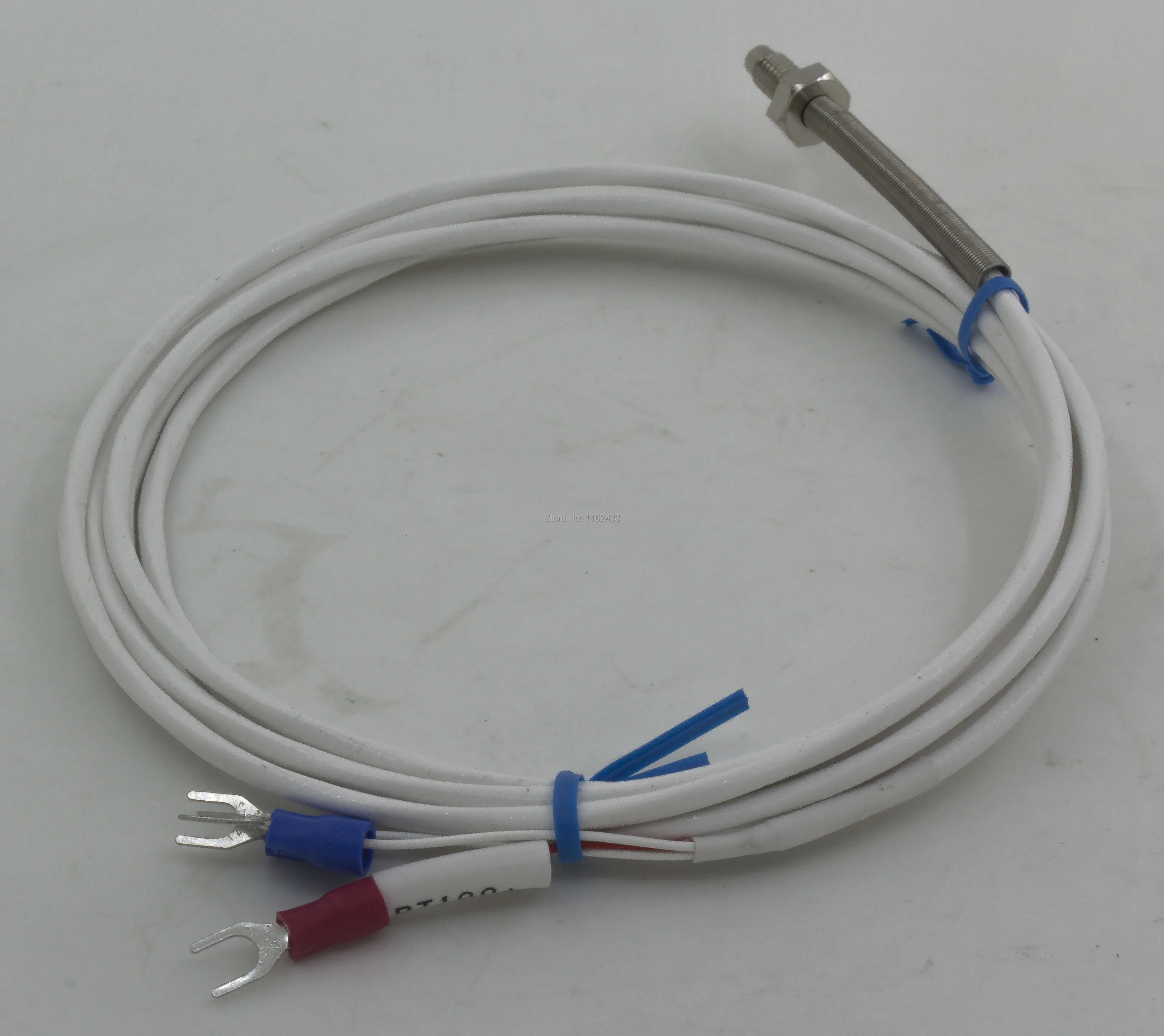 FTARB02 PT100 Тип M6 болт с пружинной головкой 2 м Высокое качество кабель ptfe RTD винт датчик температуры