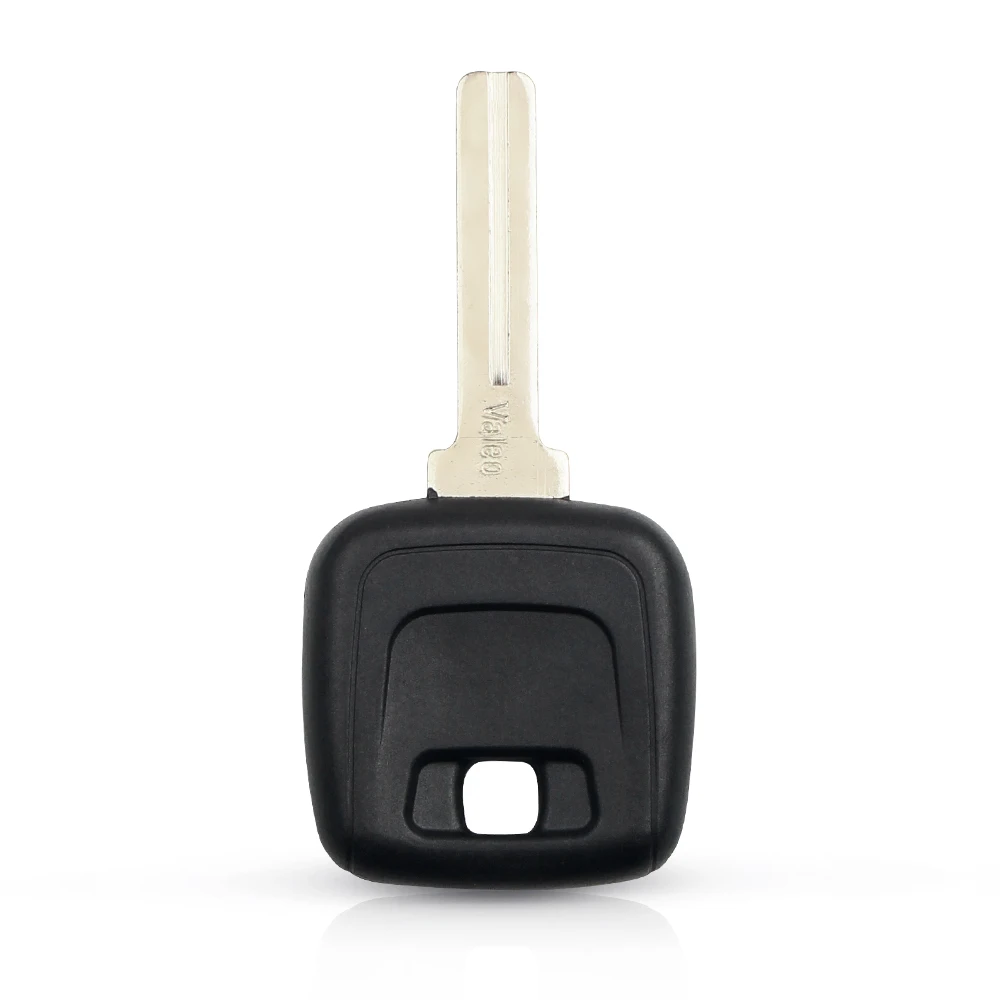 KEYYOU Replacement Transponder Chip Key Fob with Uncut Blade - Remote Key Shell Blank Case