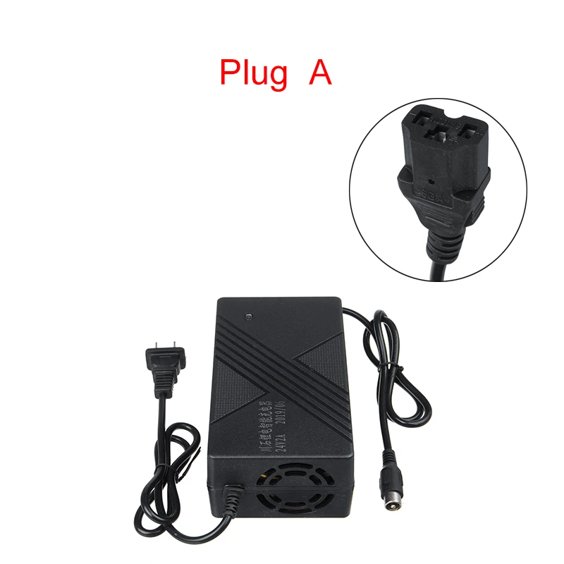 24V зарядное устройство выход 24V 2A зарядное устройство Вход 220V AC литий-ионное зарядное устройство для электрического велосипеда скутера зарядное устройство - Цвет: Plug A