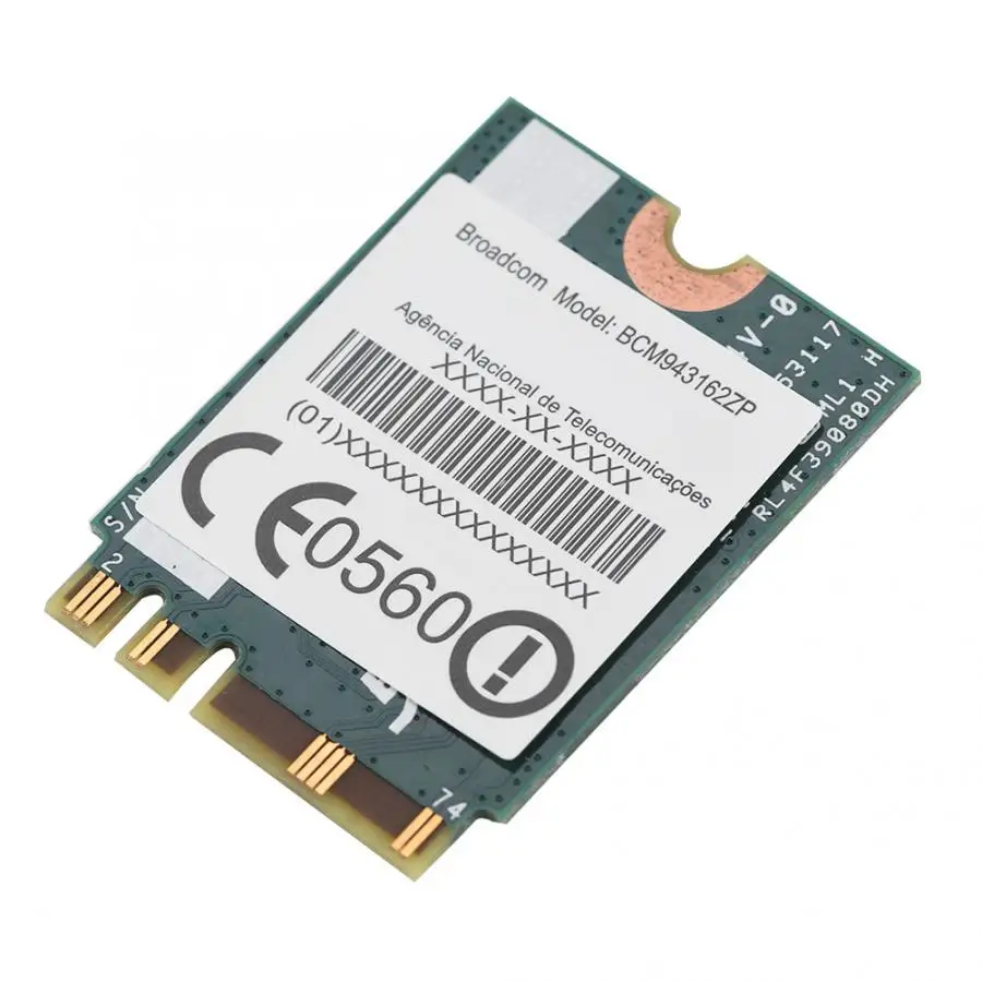 Мини WIFI карта Двухдиапазонная 433Mpbs сеть NGFF M2 беспроводная 802.11AC для Lenovo