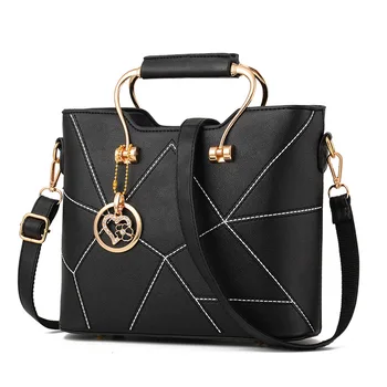 

Messenger Bag for Women PU Leather Handbags Luxury Quality Female Shoulder Bags Famous Women Bags Black