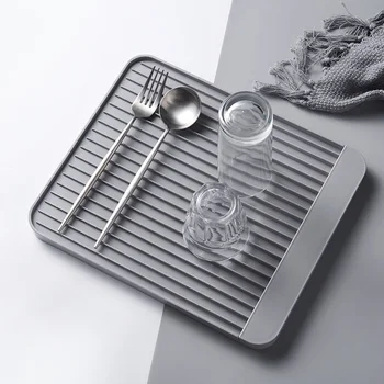 

Cutlery Drying Mat Home Storage Rack Cup Dining Room Drain Tray Anti-Slip Disc Bowl Dish Drainage Board Diatom Mud Restaurant