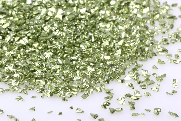 OlingArt 45 gr/los Multi-Farbe Mischen Nagel Kunst Zerkleinert Glas Steine Unregelmäßigen Dekoration DIY Halskette Anhänger Handgemachten Schmuck – Detail 15