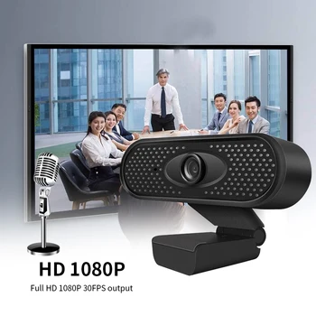 

HD Webcam Built-in Mic 1080P web camera for computer pc portatile windows10 usb camera Streaming Live stream Noise Reduction