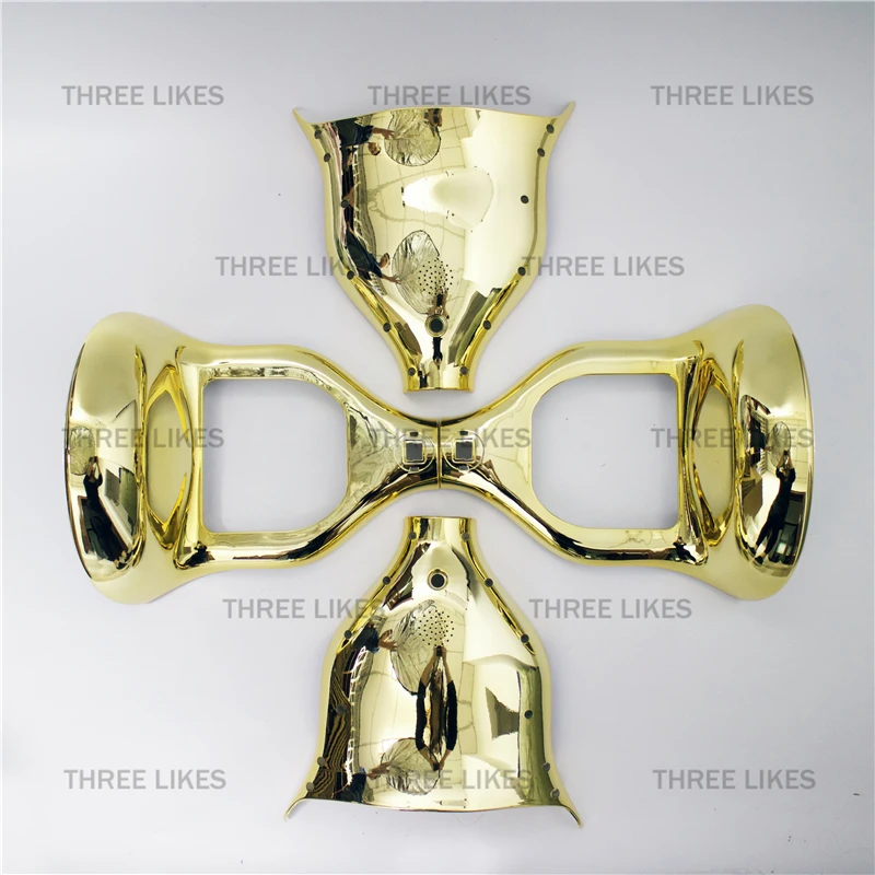

Chrome Gold 10" Two Wheels Self Balancing Electric Scooter Parts for Hoverboard Plastic Shell Cover Case Replacement Accessories