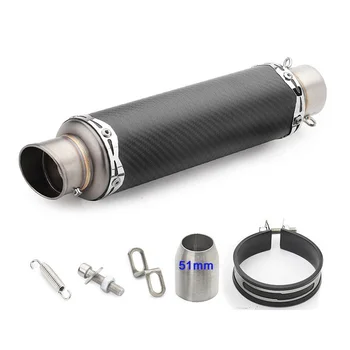 

Universal Motorcycle 51mm Stainless Steel Exhaust Pipe For KAWASAKI ninja zx 250r zzr1400 performance sport versys 650