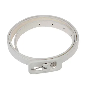 

PU Leather Skinny Belt Dress Waist Belt w/ Pin Buckle for Ladies