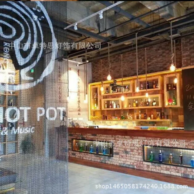 Retro Handmade Knitted Belt Wire Decoration Hemp Rope Restaurant Bar Coffee Shop DIY Personalized& Creative Hemp Rope Ceiling L