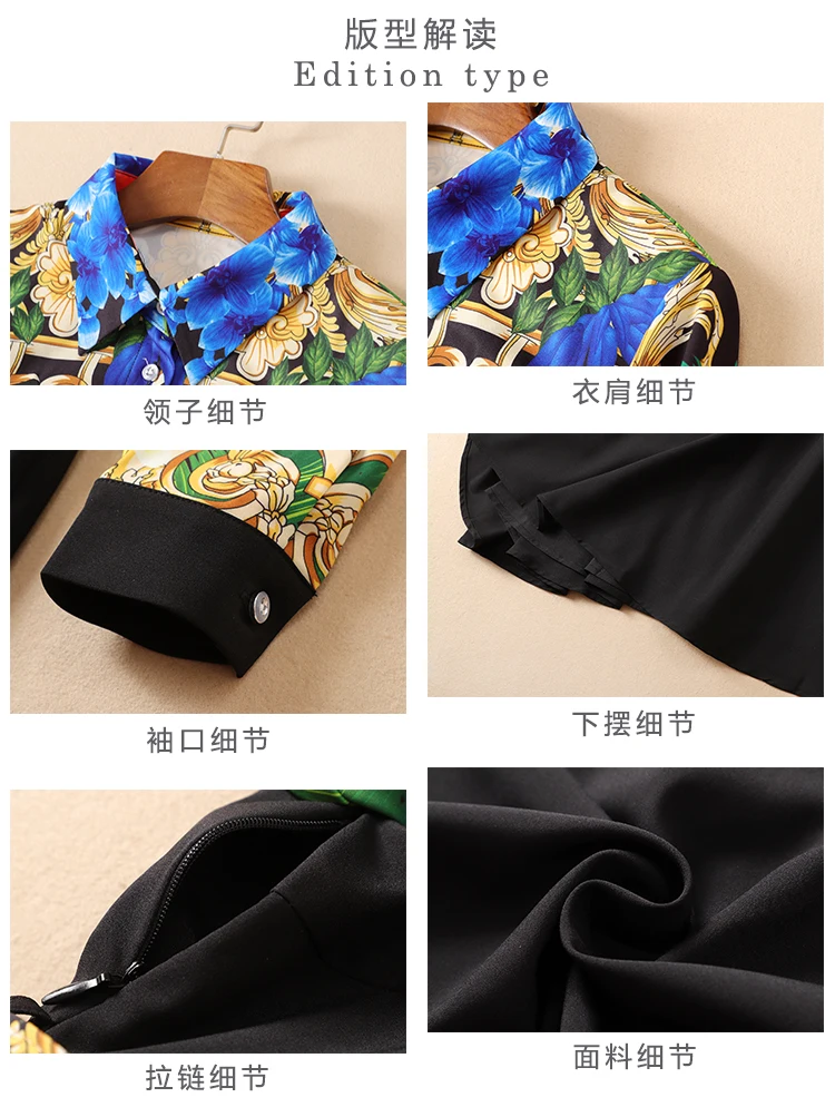AH10784 High quality New Fashion Women spring Dress Luxury famous Brand European Design party style dress