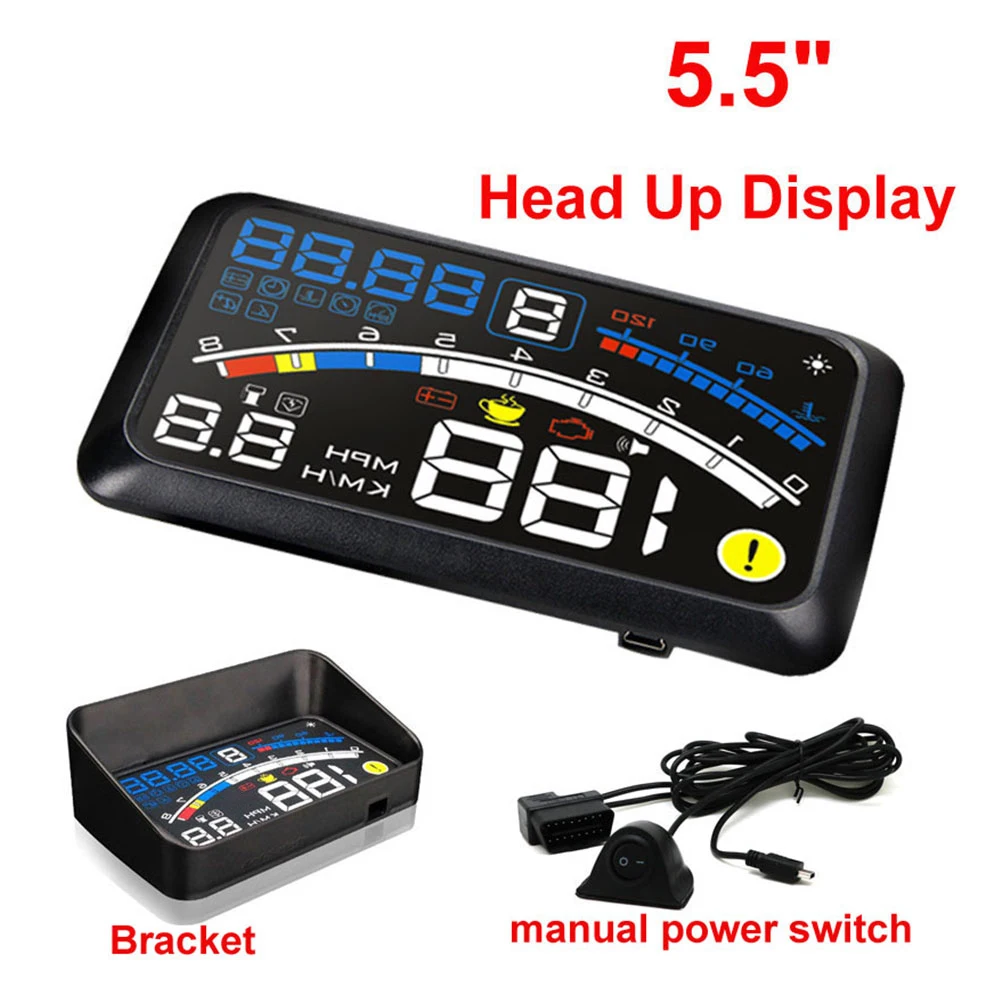 4E 5," автомобиль OBD2 II EUOBD HUD Дисплей превышение скорости Предупреждение Системы проектор лобовое стекло авто электронный Напряжение сигнализации