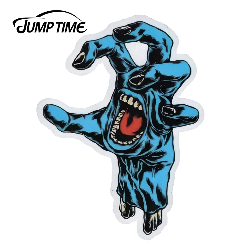 

JumpTime 13cm x9.7cm Santa Cruz Screaming Hand Vinyl Car Sticker Surfing Skating Board Large Waterproof Decal Car Side Stickers