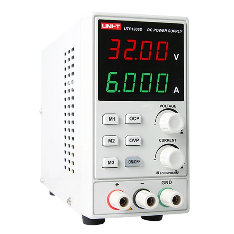 LIXF Uni-T Utp1306S переключение для источника питания постоянного тока 4 цифры дисплей Led 0-32 В 0-6A высокая точность регулируемый Мини-источник переменного тока 220