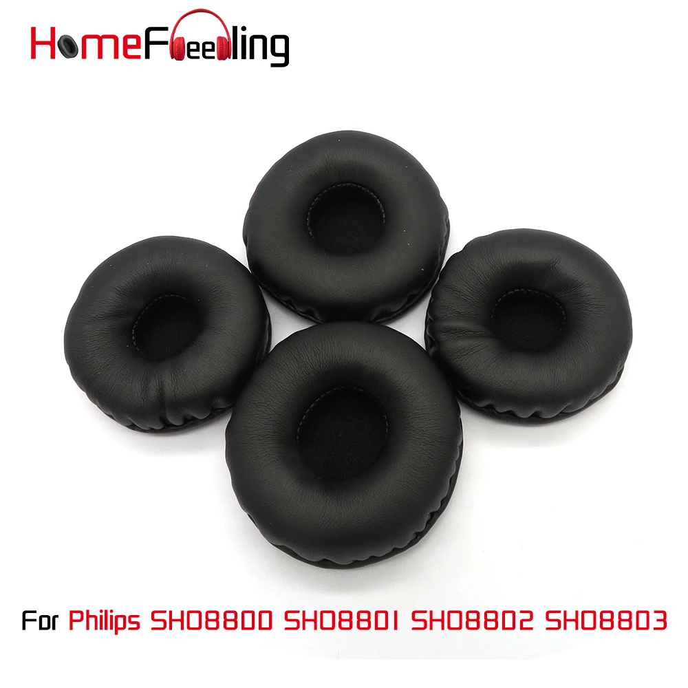 

Homefeeling Ear Pads For Philips SHO8800 SHO8801 SHO8802 SHO8803 Earpads Round Universal Leahter Repalcement Parts Ear Cushions