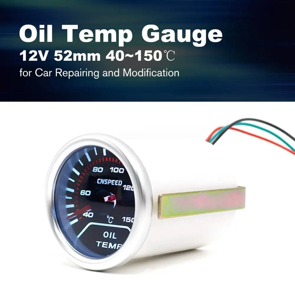 52mm LED Digital Oil Temp Temperature Auto Car Meter Gauges