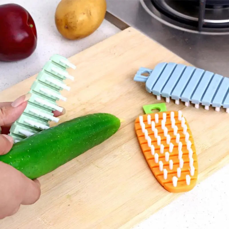 Щетка для чистки овощей в форме моркови пластик сильная обеззараживание картофеля чистящие средства