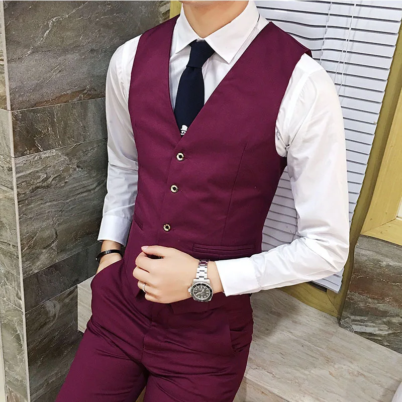 Стиль Для мужчин Повседневное Бизнес корейско-Стиль Slim Fit