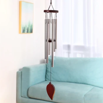 

6 Tubes Large Wind Chimes Redwood Windchimes Garden Porch Balcony Room Decoration Accessories Window Room Decor