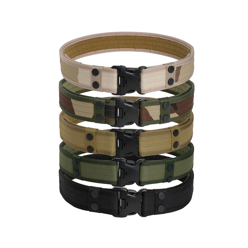 1pc Quick Release Western Outdoor Oxford Cloth Tactical Sports Waistband Buckle Belt For Climbing Outdoor