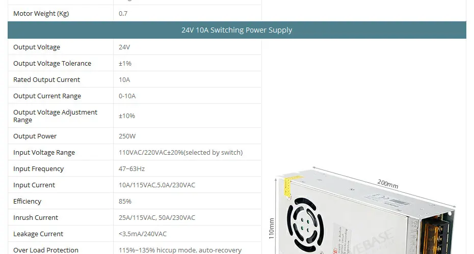 3 оси TB6600 контроллер 0-10A HB Nema23 шаговый двигатель 24 В PSU для ЧПУ комплект