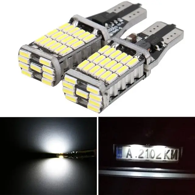 2x 45SMD T10 W5W светодиодный Подфарник для Toyota Corolla Camry RAV4 внутреннего освещения