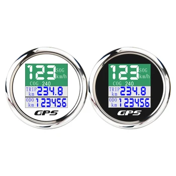 

TFT GPS Gauge 52MM 12V/24V Car RPM 10000K Tachometer Meter Gauge TFT Screen Trip Gauge Odometer GPS Speedometer Antenna