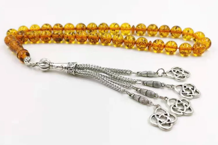Аромат смолы tasbih 33 бусины подарок Рамадан для ИД мусульманские четки исламский браслет ювелирные изделия аксессуары Misbaha
