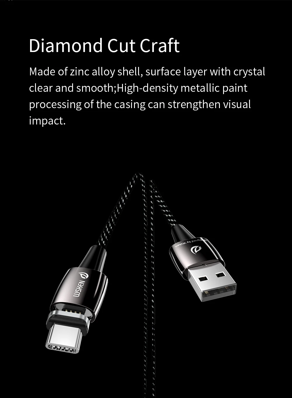 WSKEN X1 Pro Магнитный usb-кабель для зарядки для Android type C кабель для быстрой зарядки samsung