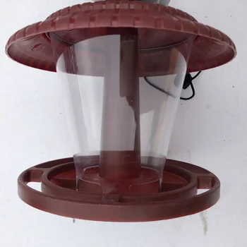 

Plastic Transparent Hanging Bird Seed Feeder Food Container Waterproof Plastic Transparent Hanging Bird Seed Feeder Food Contain