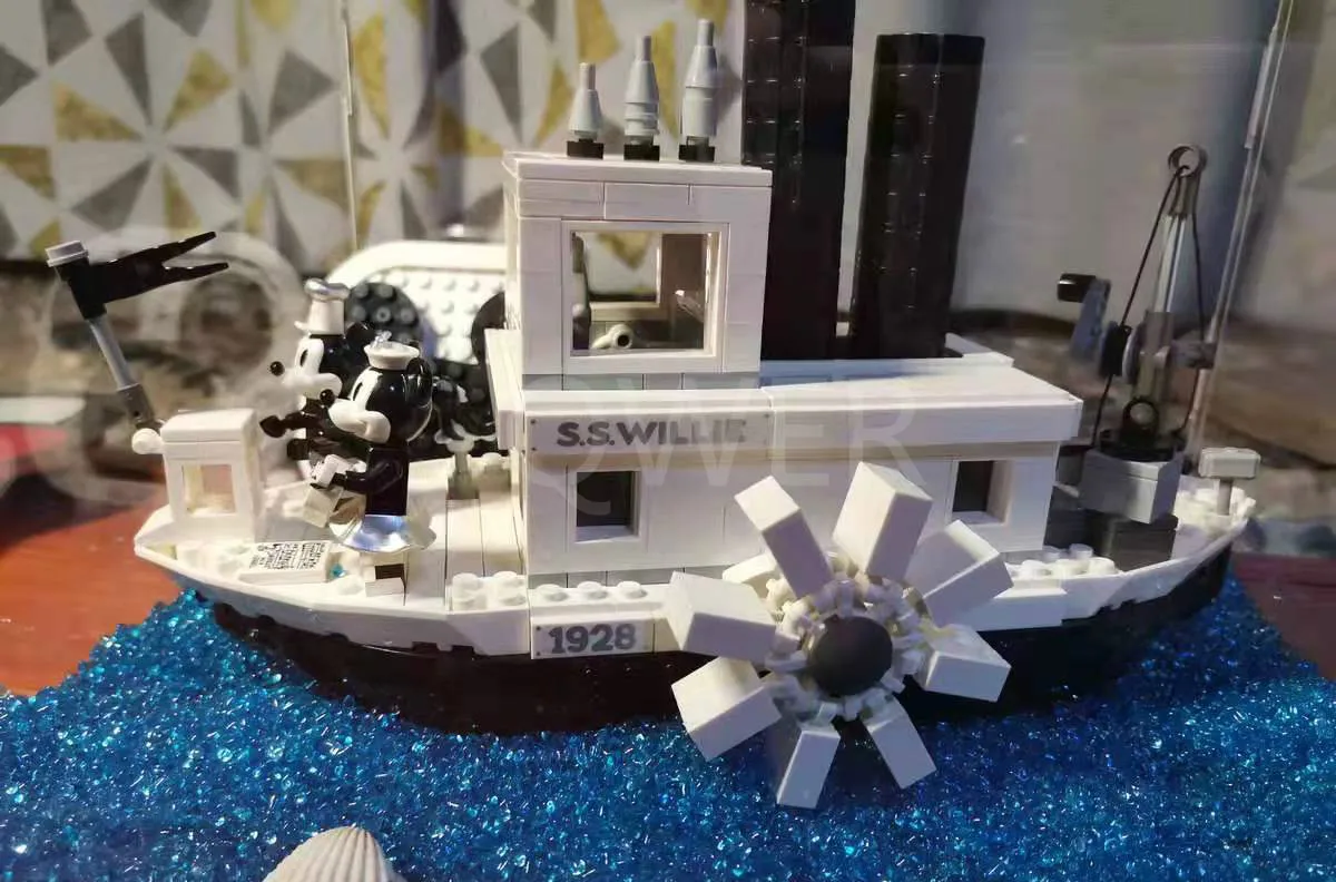3025 842 шт. идеи Steamboat Вилли фильм fit 21317 строительные блоки кирпичи игрушки Детские модели рождественские подарки