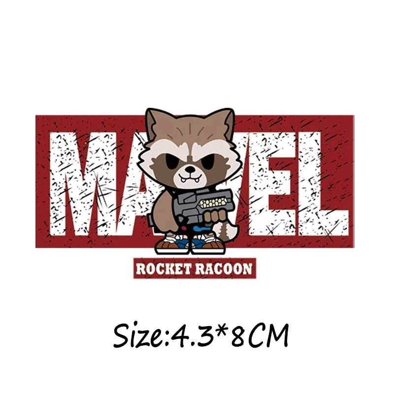 21 шт. Милая наклейка с термопереносом Marvel герои Мстители Алая ведьма Росомаха железа на патч одежда Декор аппликация