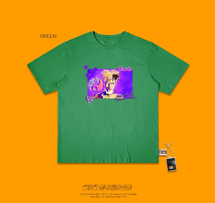 Salute Idol Xxxtentacion хип-хоп певица Паровая волна Ins Exceed Fire настоящая куртка мужская и женская брендовая футболка