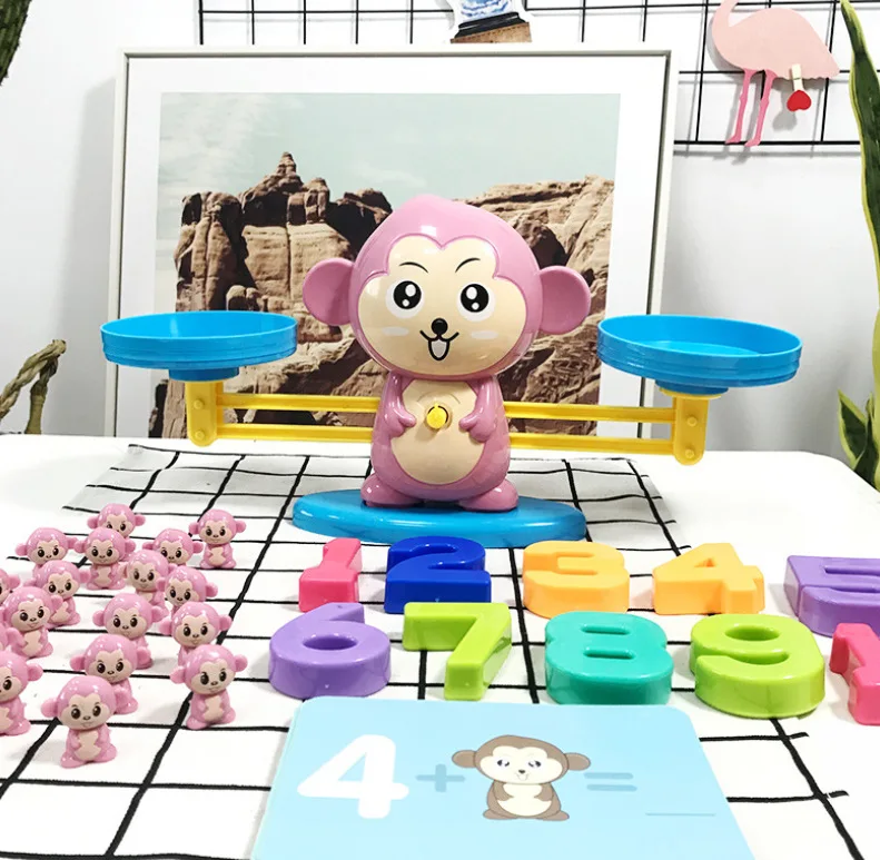 

Hot Selling Puppy with Numbers Balance Toy +/- Arithmetic Tabletop Game Early Childhood Educational