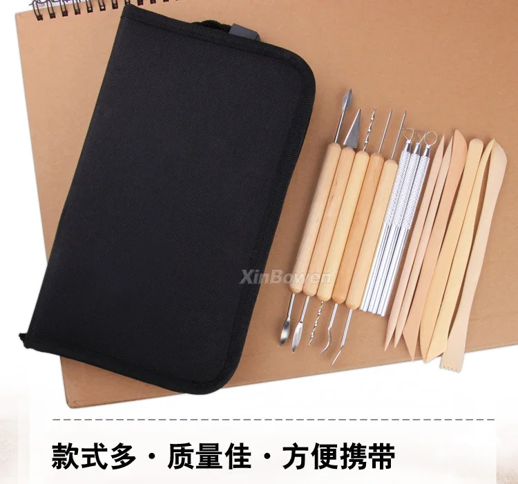 Xin bo paper Cross Border электричество поставщик инструменты для создания скульптур из глины керамика 14 шт. набор изобразительного искусства окрашенные принадлежности оптом