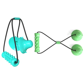 

Dog Molar Toy Multifunction Pet Chew Toys Double Suction Cup Dog Pull Ball for Dogs Cleaning Tooth Food Dispenser